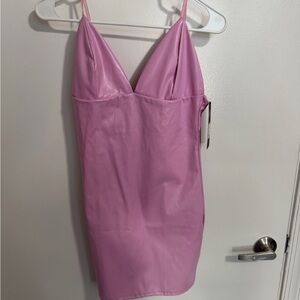 Fashion Nova Lavender Satin Dress